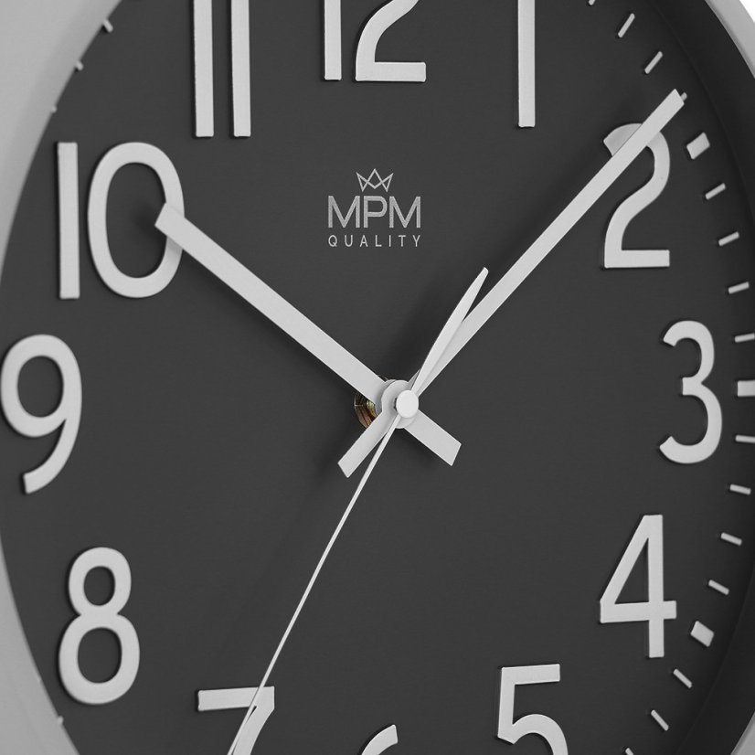 Nástenné hodiny s tichým chodom MPM Naxer - C - E01.4505.9290