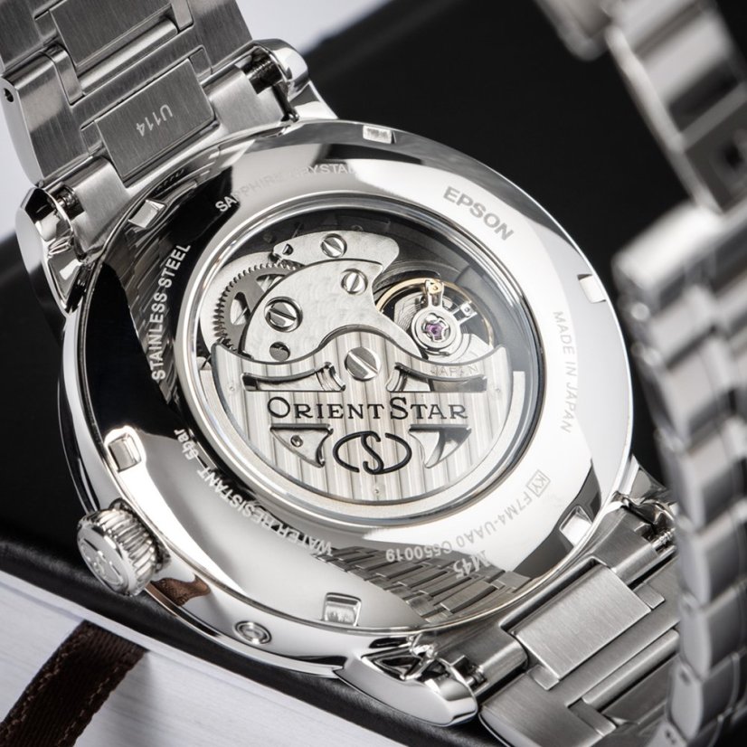 Orient Star Classic M45 F7 Moon Phase Open Heart Automatic RE-BT0005S00B (+ náhradný remienok)