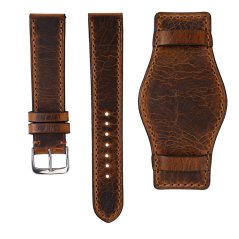 Kožený řemínek na hodinky PRIM E39.5487 (20 mm) – hnědý - E39.5487.50.REM/20-D622