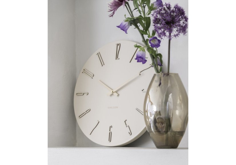 Dizajnové nástenné hodiny 6072WH Karlsson 40cm