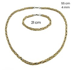 Ocelový náhrdelník+náramek 23731800