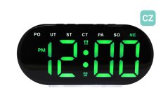 Digitálny svietiaci budík do siete s češtinou JVD SB8035.1