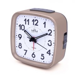 Budík s LED podsvícením a tichým chodem MPM  C01.3967.83