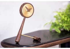 Designové stolní hodiny Nomon Small Puntero Gold 26cm