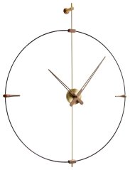 Dizajnové nástenné hodiny Nomon Bilbao Brass Small 92cm