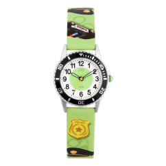 Dětské náramkové hodinky s motivem policie JVD J7232.1