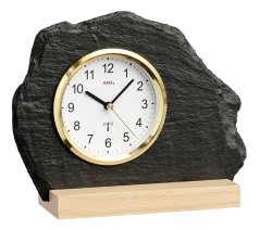 Originální břidlicové hodiny řízené signálem DCF 5115 AMS 21cm