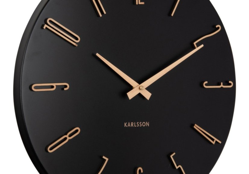 Dizajnové nástenné hodiny 6073BK Karlsson 50cm