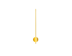Zlaté okrúhle kyvadlo na hodiny 50 mm | 255 mm