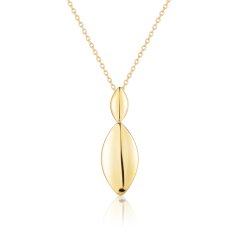 Oceľový pozlátený náhrdelník JVD SSSN0093X20GO45