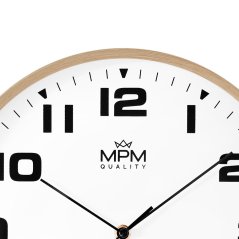 Nástěnné hodiny s tichým chodem MPM Madera - B - E01.4462.5100