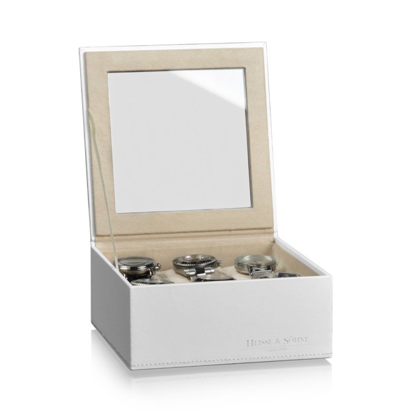 Kazeta na hodinky HEISSE & SÖHNE 70019-127.42 HS Mirage XL - horní modul pro 6 hodinek - Creme