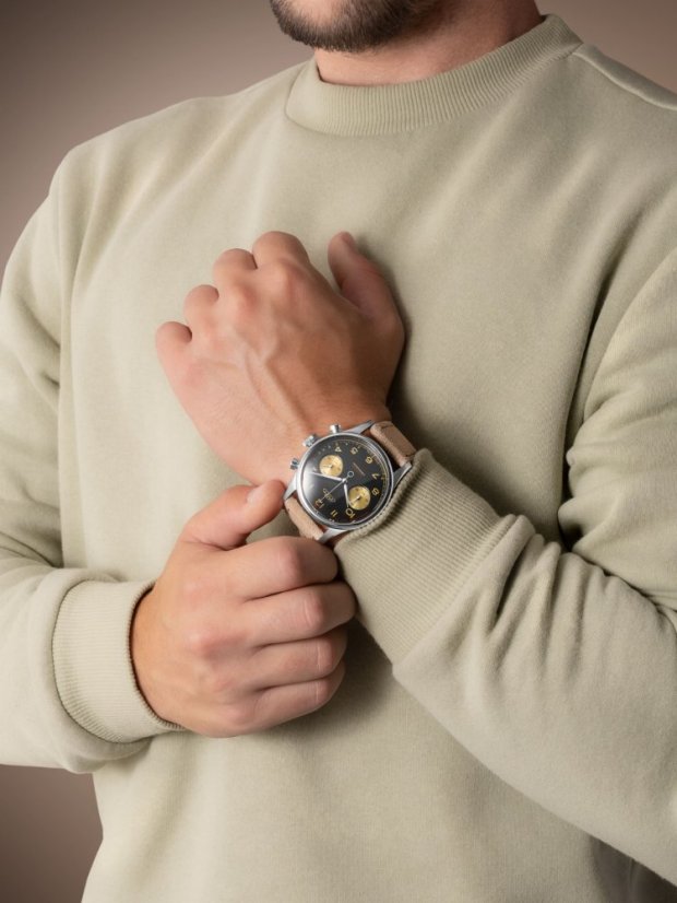 Prím Janský Pulsometer Chronograph 42 - D - W01P.13282.D