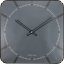 Dizajnové nástenné hodiny 3173 Nextime Michael Dome Grey 35cm