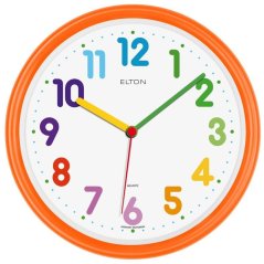 Dětské nástěnné hodiny ELTON Kids - oranžové - E11.4619.60.006863