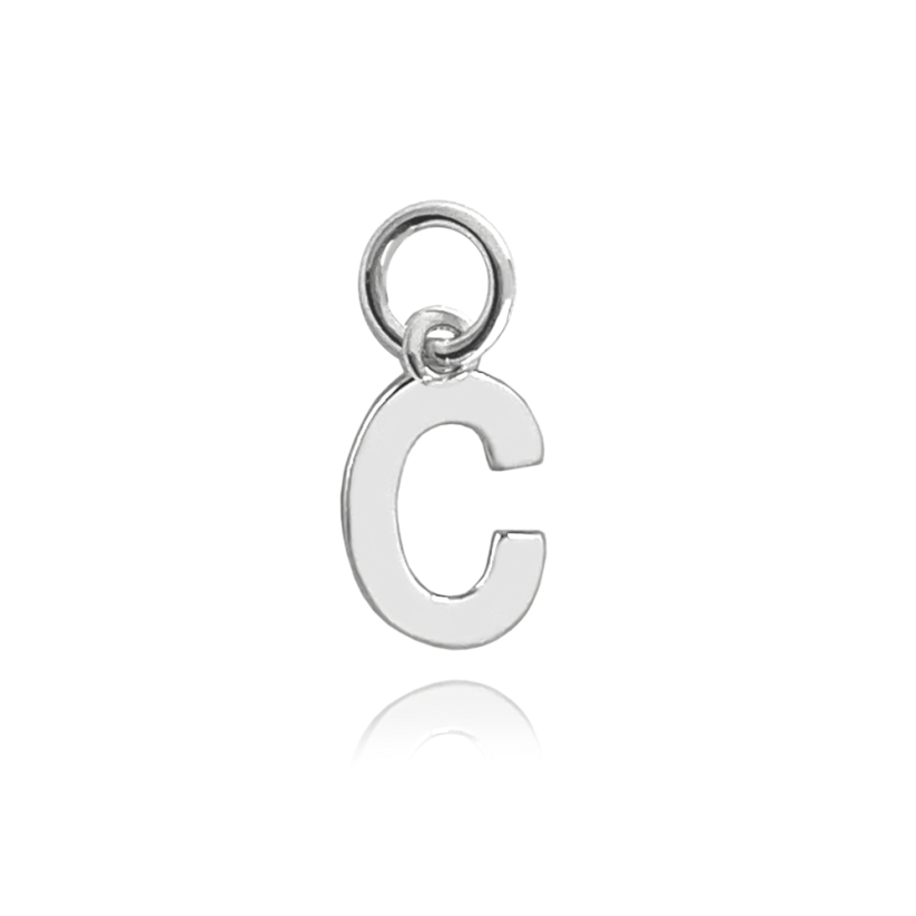 MINET Strieborný príves drobné písmeno "C"