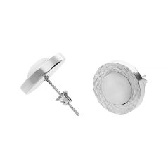 Nerezové náušnice 6994 - stříbrné barvy - SER.6994