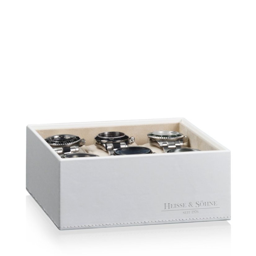 Kazeta na hodinky HEISSE & SÖHNE 70019-128.42 HS Mirage XL - dolný modul pre 6 hodiniek - Creme