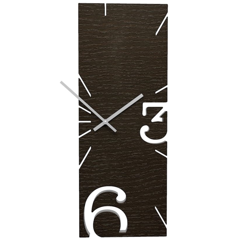 Designové hodiny 10-010 CalleaDesign Greg 58cm (více variant dýhy) Dýha wenge - 89