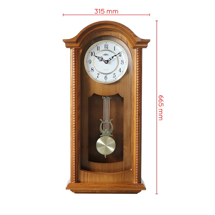 Dřevěné kyvadlové hodiny PRIM Classic Pendulum - E05P.4313.50