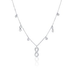 Stříbrný náhrdelník JVD SVLN0144XH2BI42