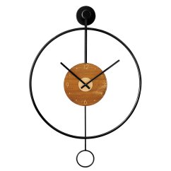Nástěnné kovové designové hodiny s tichým chodem MPM Circulo - B - E04.4285.90