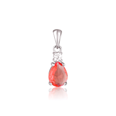 Strieborný prívesok so zirkónmi JVD SVLP0877SH2R100