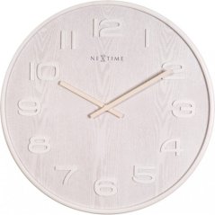 Dizajnové nástenné hodiny 3096wi Nextime Wood Wood Medium 35cm