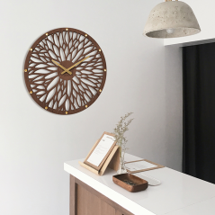 Impozantní tmavé dřevěné hodiny LAVVU WOOD LCT1180