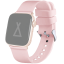 LAVVU Svetloružový silikónový remienok na hodinky pre APPLE WATCH 38-40 mm