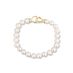 Strieborný náramok perly JVD SVLB0010SD2GP20