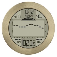TFA 35.1124.53 - Digitálna meteostanica METEOMAR - zlatý leštený hliník