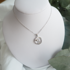 Stříbrný náhrdelník MINET Zodiac znamení VODNÁŘ JMAS9402SN45