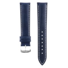 Predĺžený kožený remienok na hodinky PRIM RB.13196 (20 mm - XL) - tmavomodrý - RB.13196.2018.3200.XL