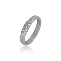 Strieborný prsteň so zirkónmi JVD SVLR0923SK6BI57