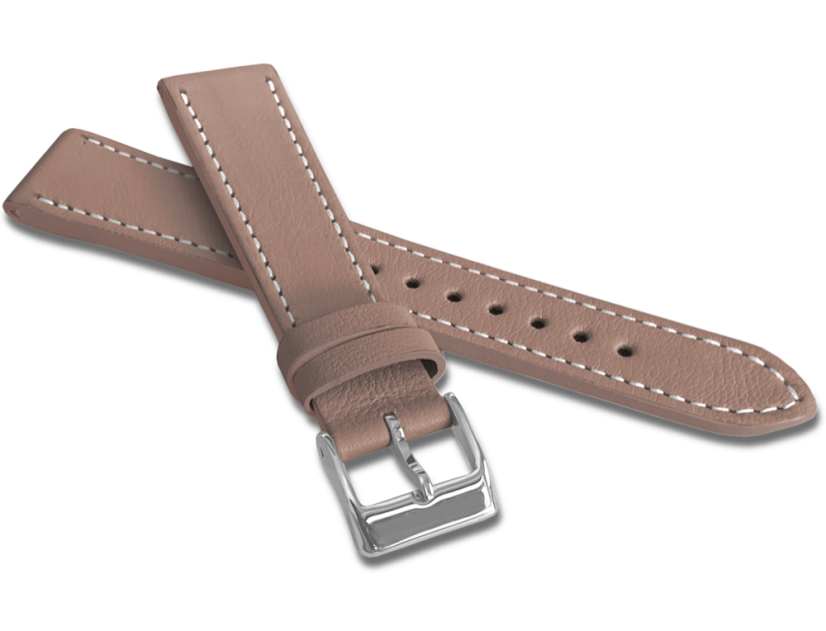 MINET Béžový prešitý remienok SLIM z luxusnej kože Top Grain - 14 MINET Béžový prešitý remienok SLIM z luxusnej kože Top Grain - 14