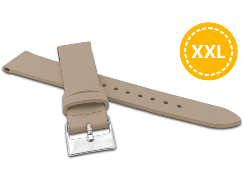 XXL Predĺžený béžový remienok MINET z luxusnej kože Top Grain - 18 - XXL MSSXC18 XXL Predĺžený béžový remienok MINET z luxusnej kože Top Grain - 18 - XXL MSSXC18