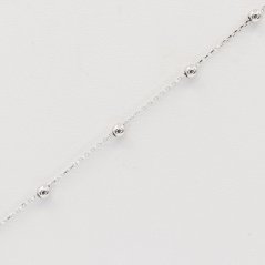Zlatý náramok z bieleho zlata OB092W, veľ. 17-19, 1.2 g (585/1000)