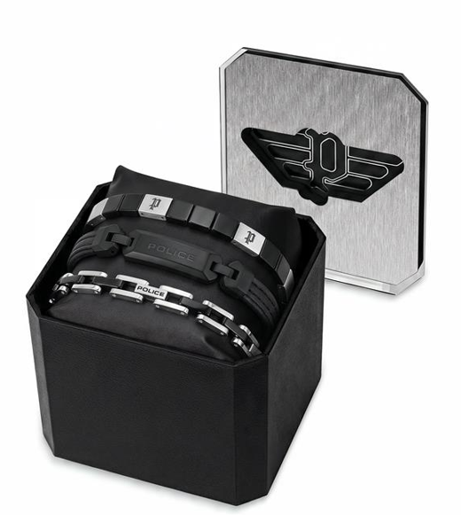 Náramky POLICE - set - Layerlock PEAGB0038103-SE Náramky POLICE - set - Layerlock PEAGB0038103-SE