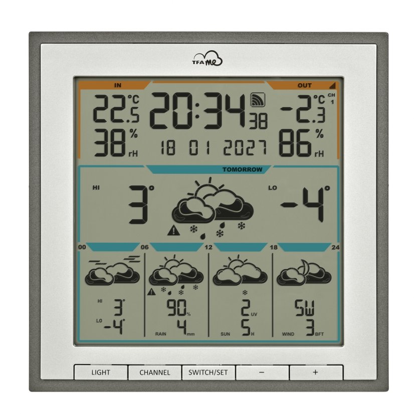 TFA 35.8105.10 - Bezdrôtová WiFi meteostanica s múdrou predpoveďou TFA.me ID-08
