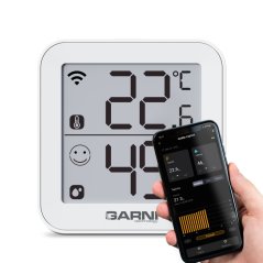 Chytrý vnútorný teplomer s vlhkomerom GARNI 158THT