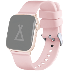 LAVVU Svetloružový silikónový remienok na hodinky pre APPLE WATCH 38-40 mm