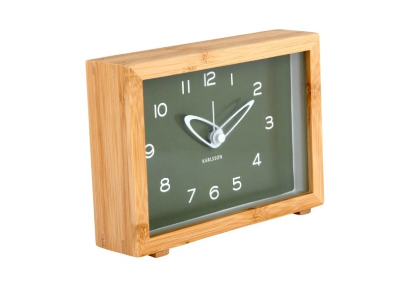 Dizajnové hodiny s budíkom 6034GR Karlsson 19cm