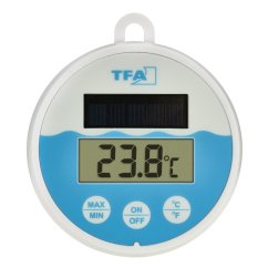 TFA 30.1068.02 - Bazénový digitálny teplomer so solárnym panelom