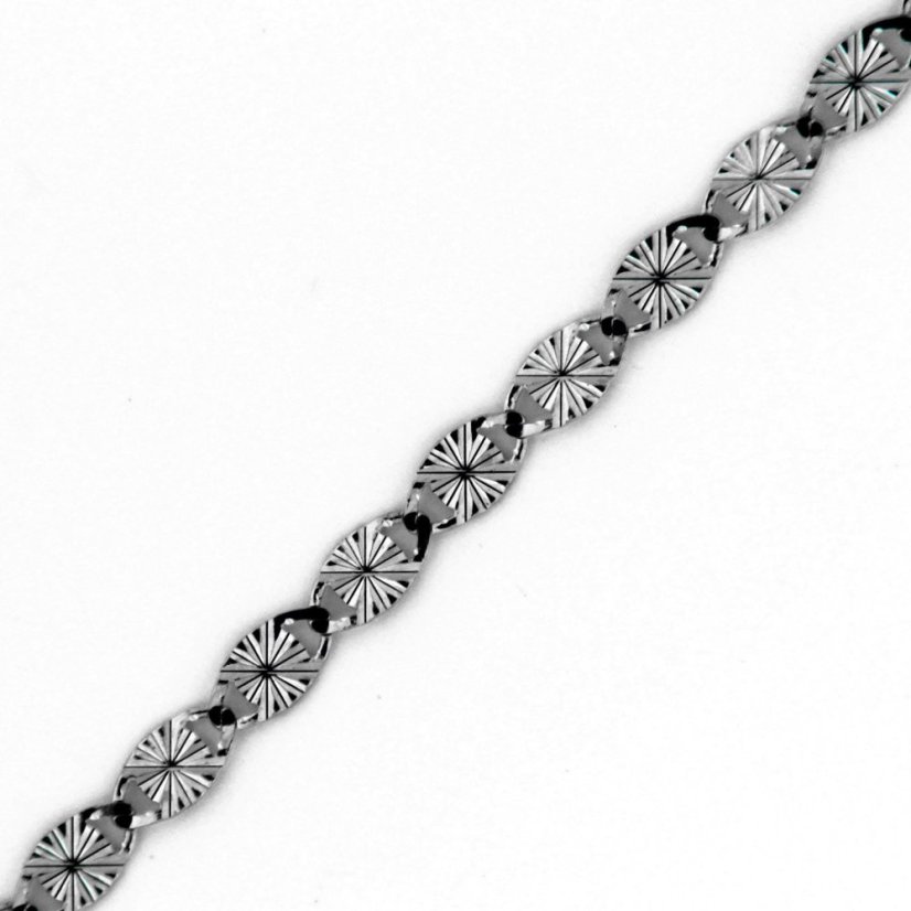 Zlatý náramek z bílého zlata GVBL/030/D1/W, vel. 18, 0.7 g (585/1000) Zlatý náramek z bílého zlata GVBL/030/D1/W, vel. 18, 0.7 g (585/1000)