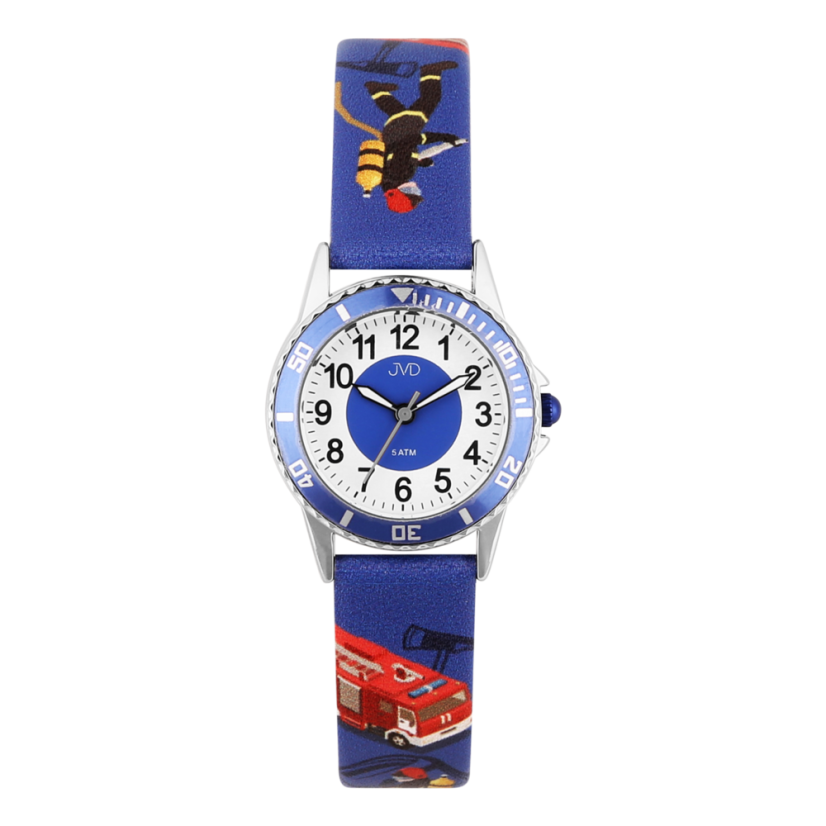 Dětské náramkové hodinky s motivem hasiči JVD J7231.3