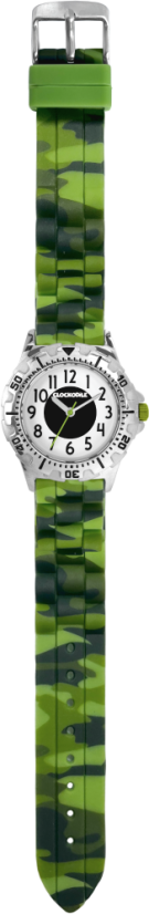 CLOCKODILE Svítící maskáčové sportovní chlapecké dětské hodinky SPORT 4.0