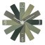 TFA 60.3020.04 - Dizajnové nástenné hodiny CLOCK IN THE BOX - zelené
