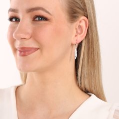 Stříbrné visací náušnice se zirkony JVD SVLE2251XJ6BI00