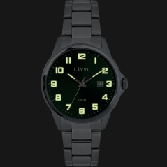 LAVVU Štýlové pánske hodinky HAMRE Green 100M